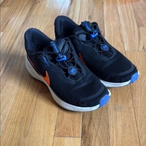 Nike Kids Black and Orange Sneakers